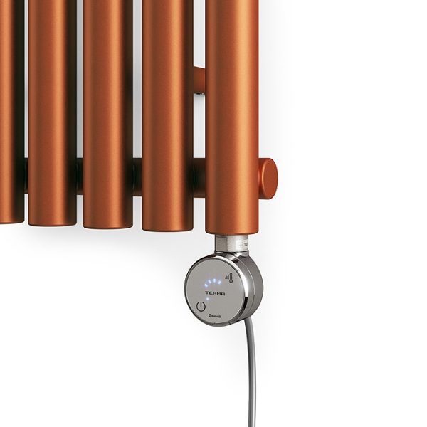 Terma Rolo Room E (Bluetooth Controlled) H1800 x W370mm True Copper Electric Radiator with 0.8kw MOA Blue Element - Image 2
