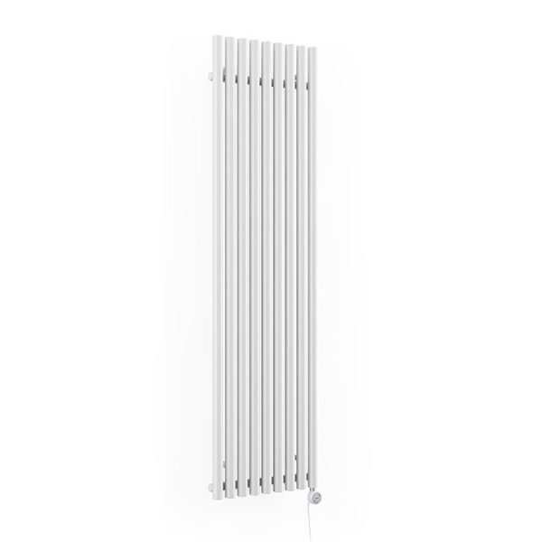 Terma Rolo Room E (Bluetooth Controlled) H1800 x W480mm White Electric Radiator with 1kw MOA Blue Element - Image 3