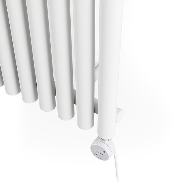 Terma Rolo Room E (Bluetooth Controlled) H1800 x W480mm White Electric Radiator with 1kw MOA Blue Element - Image 2