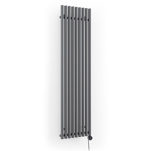 Terma Rolo Room E (Wi Fi Controlled) H1800 X W480mm Modern Grey Electric Radiator with 1kw VEO Heating Element - Image 6