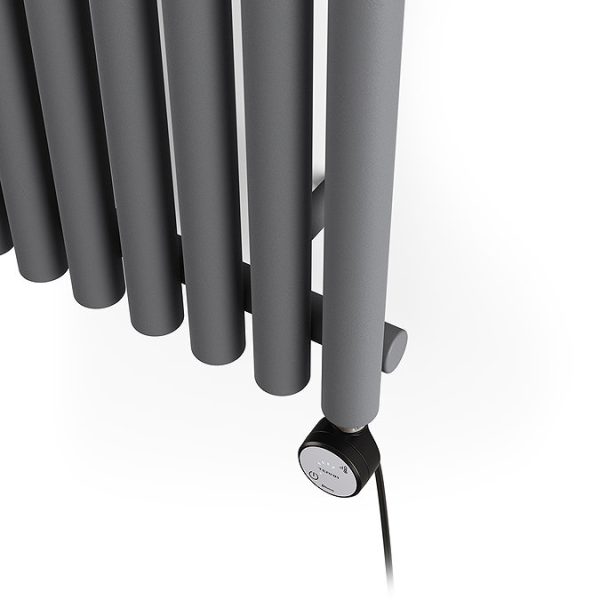 Terma Rolo Room E (Bluetooth Controlled) H1800 x W480mm Modern Grey Electric Radiator with 1kw MOA Blue Element - Image 2