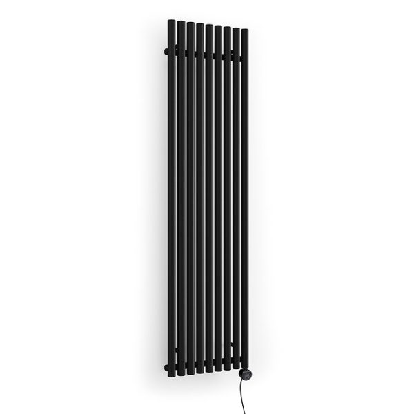 Terma Rolo Room E (Wi Fi Controlled) H1800 X W480mm Heban Black Electric Radiator with 1kw VEO Heating Element - Image 3
