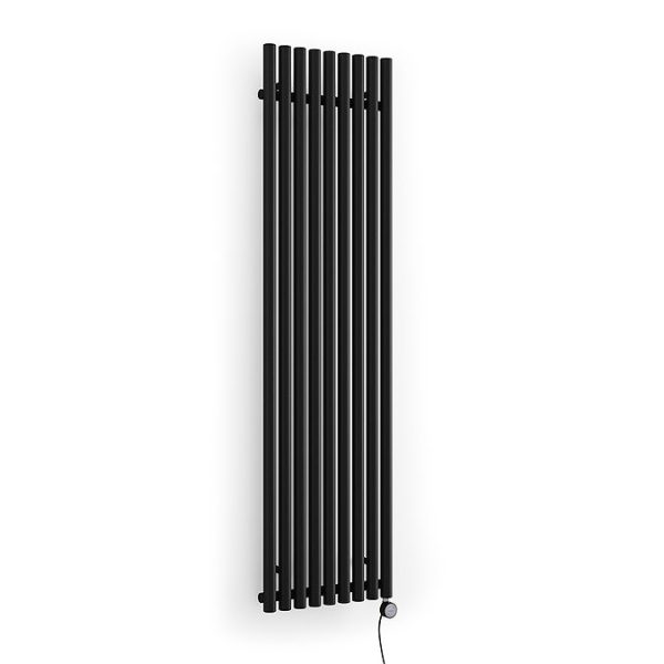 Terma Rolo Room E (Bluetooth Controlled) H1800 x W480mm Heban Black Electric Radiator with 1kw MOA Blue Element - Image 4