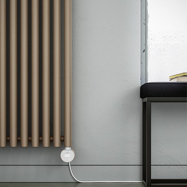 Terma Rolo Room E (Wi Fi Controlled) H1800 X W480mm Quartz Mocha Electric Radiator with 1kw VEO Heating Element - Image 4