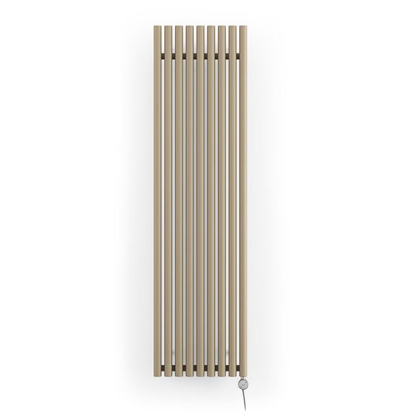 Terma Rolo Room E (Bluetooth Controlled) H1800 x W480mm Quartz Mocha Electric Radiator with 1kw MOA Blue Element - Image 5