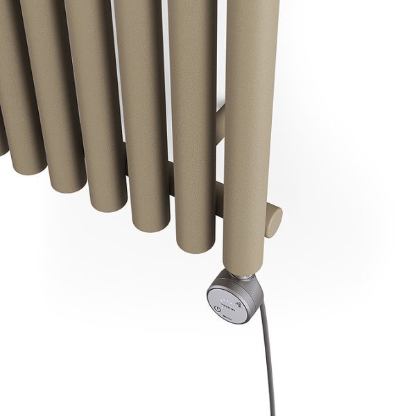 Terma Rolo Room E (Bluetooth Controlled) H1800 x W480mm Quartz Mocha Electric Radiator with 1kw MOA Blue Element - Image 7