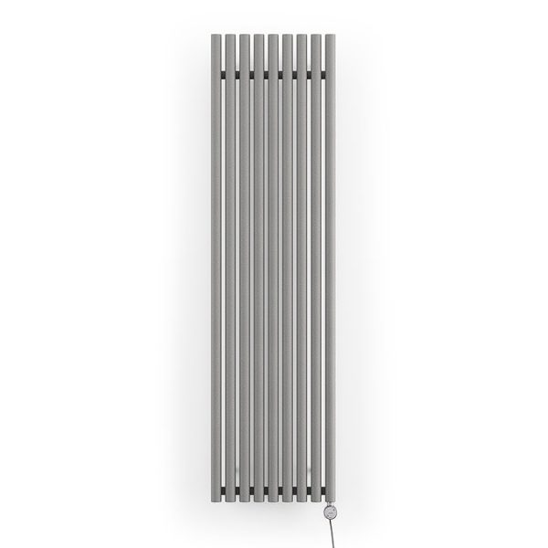 Terma Rolo Room E (Bluetooth Controlled) H1800 x W480mm Salt & Pepper Electric Radiator with 1kw MOA Blue Element - Image 5