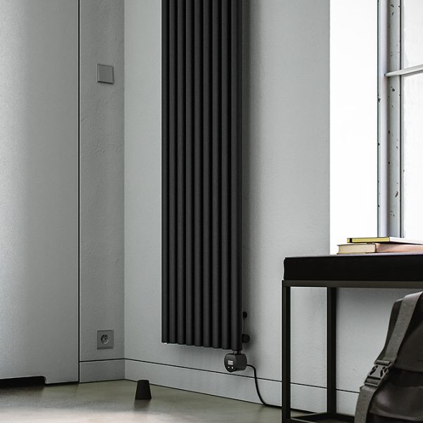 Terma Rolo Room E (Wi Fi Controlled) H2000 X W590mm Heban Black Electric Radiator with 1.5kw VEO Heating Element - Image 5