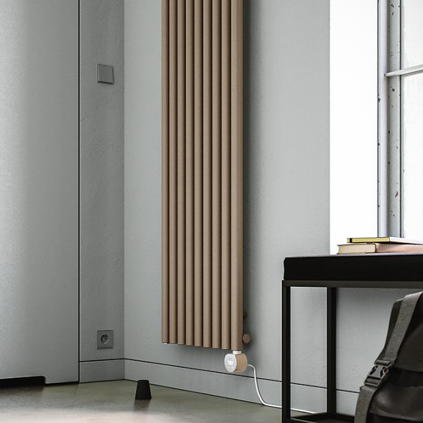 Terma Rolo Room E (Wi Fi Controlled) H2000 X W590mm Quartz Mocha Electric Radiator with 1.5kw VEO Heating Element - Image 3