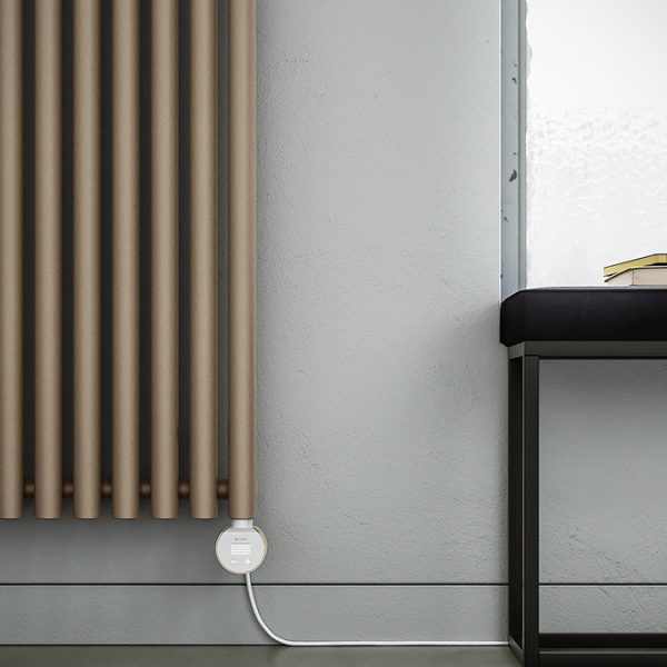 Terma Rolo Room E (Wi Fi Controlled) H2000 X W590mm Quartz Mocha Electric Radiator with 1.5kw VEO Heating Element - Image 4