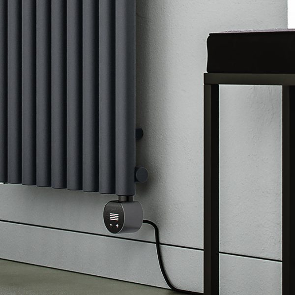 Terma Rolo Room E (Wi Fi Controlled) H2000 X W755mm Modern Grey Electric Radiator with 2kw VEO Heating Element - Image 4