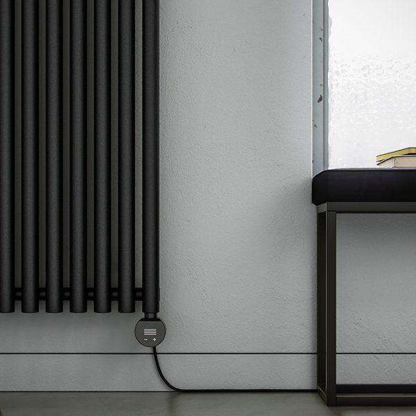 Terma Rolo Room E (Wi Fi Controlled) H2000 X W755mm Heban Black Electric Radiator with 2kw VEO Heating Element - Image 4