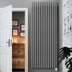 Terma Rolo Room E (Wi Fi Controlled) H2000 X W755mm Salt n Pepper Electric Radiator with 2kw VEO Heating Element