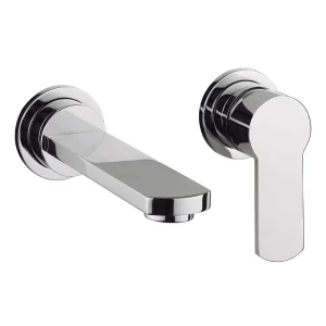 Crosswater   Wisp Wall Mounted 2 Hole Set Basin Mixer
