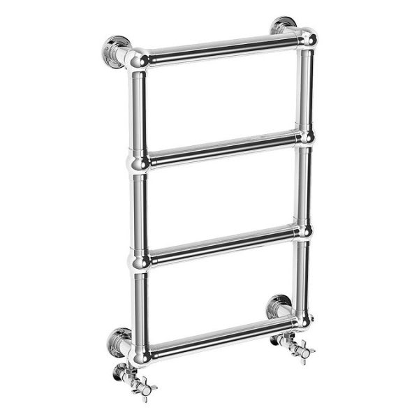Chatsworth Traditional 748 x 498mm Heated Towel Rail Chrome - Image 4