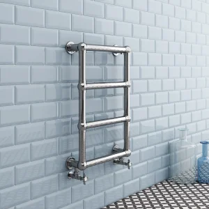 Chatsworth Traditional 748 x 498mm Heated Towel Rail Chrome
