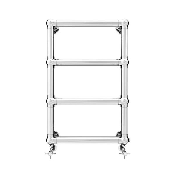 Chatsworth Traditional 748 x 498mm Heated Towel Rail Chrome - Image 2