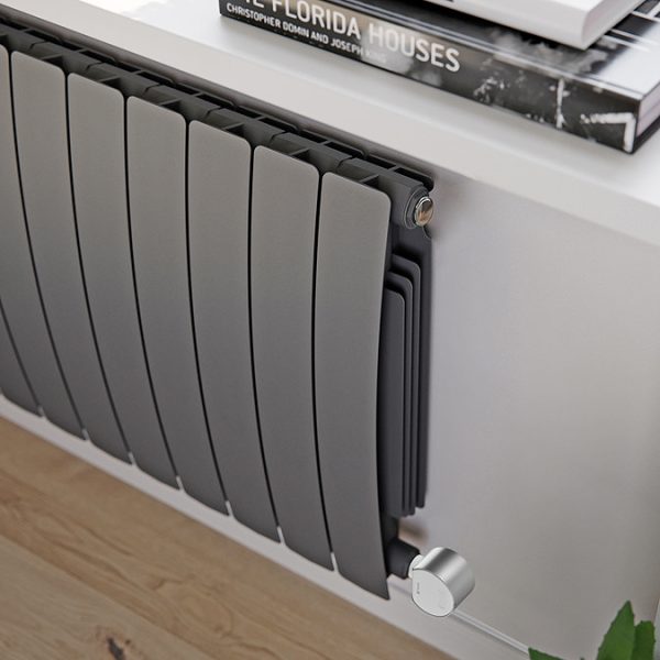 Terma Bergamo (Wi Fi Controlled) H590 x W800mm Graphite Electric Radiator with 1.2kw VEO Heating Element - Image 5