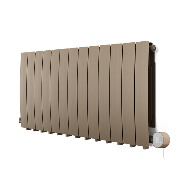Terma Bergamo (Wi Fi Controlled) H590 x W1040mm Quartz Mocha Electric Radiator with 1.5kw VEO Heating Element