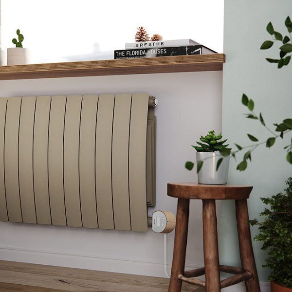 Terma Bergamo (Wi Fi Controlled) H590 x W1040mm Quartz Mocha Electric Radiator with 1.5kw VEO Heating Element - Image 5