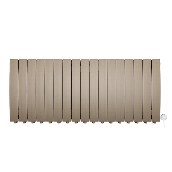 Terma Bergamo (Wi Fi Controlled) H590 x W1360mm Quartz Mocha Electric Radiator with 2kw VEO Heating Element - Image 3
