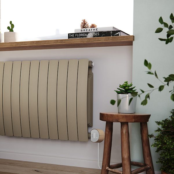 Terma Bergamo (Wi Fi Controlled) H590 x W1360mm Quartz Mocha Electric Radiator with 2kw VEO Heating Element - Image 6