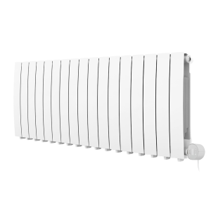 Terma Bergamo (Wi Fi Controlled) H590 x W1360mm Matt White Electric Radiator with 2kw VEO Heating Element