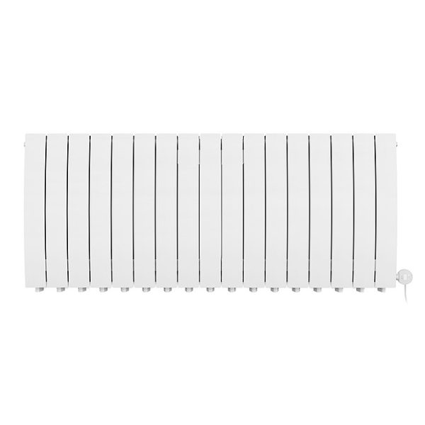 Terma Bergamo (Wi Fi Controlled) H590 x W1360mm Matt White Electric Radiator with 2kw VEO Heating Element - Image 3