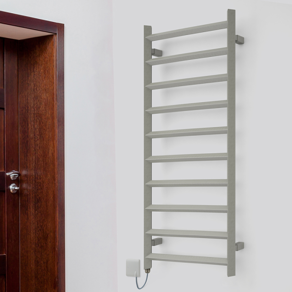 Terma Crystal H1200 x W500mm Sparkling Gravel Electric Towel Rail with 400w SIM Element