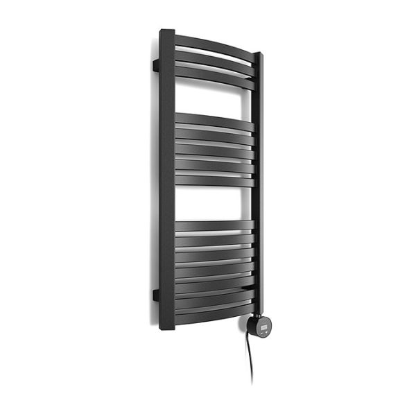 Terma Dexter (Wi Fi Controlled) H860 x W400mm Matt Black Electric Towel Rail with 300w VEO Heating Element - Image 4