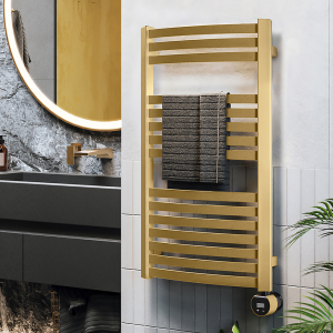 Terma Dexter (Wi Fi Controlled) H860 x W400mm Brass Electric Towel Rail with 300w VEO Heating Element
