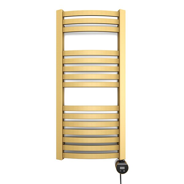 Terma Dexter (Wi Fi Controlled) H860 x W400mm Brass Electric Towel Rail with 300w VEO Heating Element - Image 3
