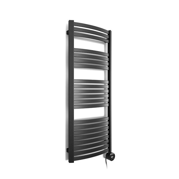 Terma Dexter (Wi Fi Controlled) H1220 x W500mm Matt Black Electric Towel Rail with 600w VEO Heating Element - Image 4