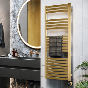 Terma Dexter (Wi Fi Controlled) H1220 x W500mm Brass Electric Towel Rail with 600w VEO Heating Element