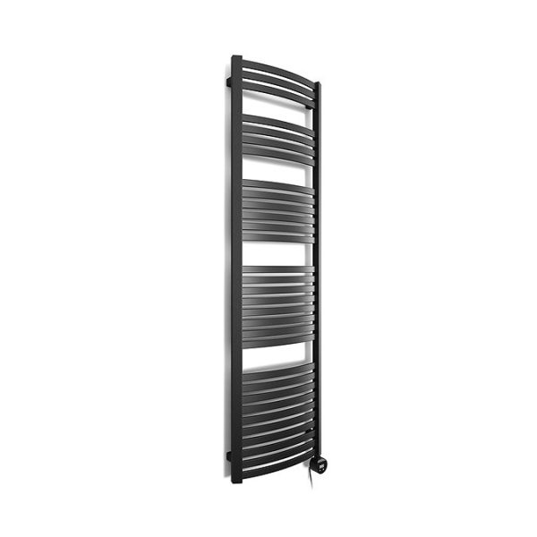 Terma Dexter (Wi Fi Controlled) H1760 x W500mm Matt Black Electric Towel Rail with 800w VEO Heating Element - Image 4