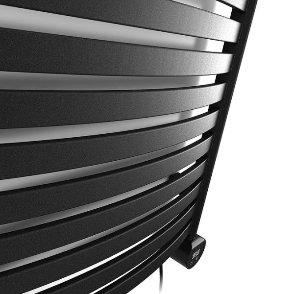 Terma Dexter (Wi Fi Controlled) H1760 x W500mm Matt Black Electric Towel Rail with 800w VEO Heating Element - Image 6