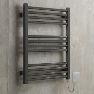 Terma Fiona Sparkling Grey 650 x 500mm Electric Towel Rail with 300W SIM Element