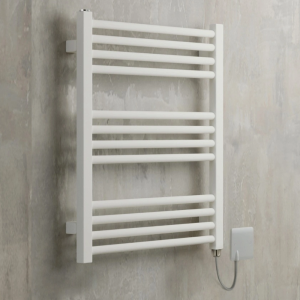 Terma Fiona Matt White 650 x 500mm Electric Towel Rail with 300W SIM Element