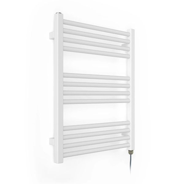 Terma Fiona Matt White 650 x 500mm Electric Towel Rail with 300W SIM Element - Image 4