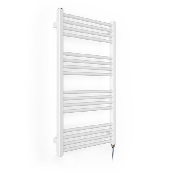 Terma Fiona Matt White 900 x 500mm Electric Towel Rail with 400W SIM Element - Image 4
