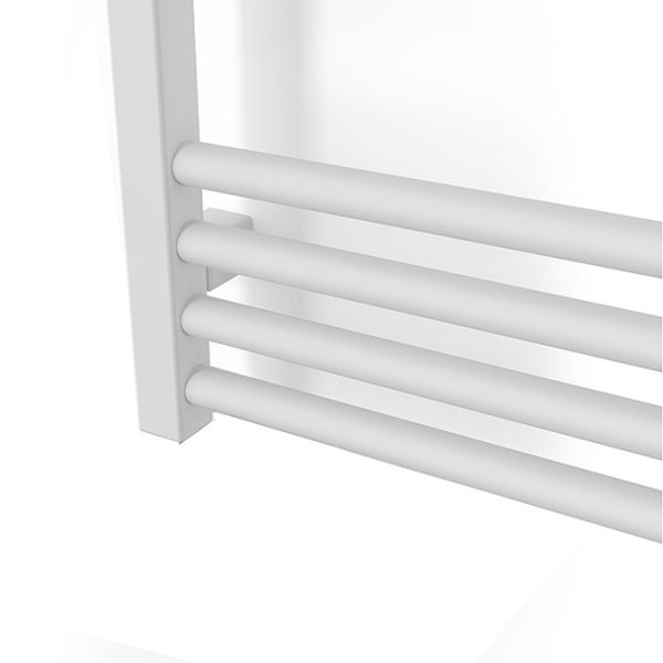 Terma Fiona Matt White 900 x 500mm Electric Towel Rail with 400W SIM Element - Image 2