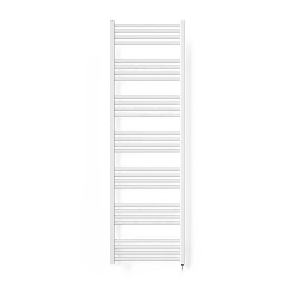 Terma Fiona Matt White 1620 x 500mm Electric Towel Rail with 800W SIM Element - Image 3
