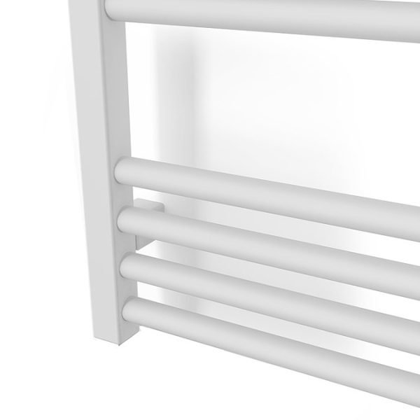 Terma Fiona Matt White 1620 x 500mm Electric Towel Rail with 800W SIM Element - Image 2
