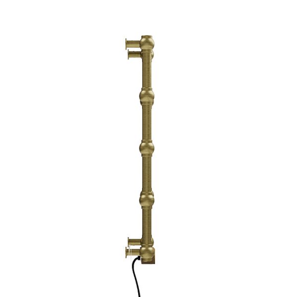 Terma Retro (Wi Fi Controlled) H800 x W504mm Brushed Brass Electric Towel Rail with 200w VEO Heating Element - Image 5