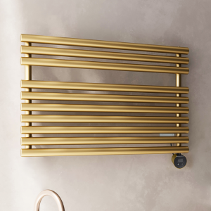 Terma Rolo Towel (Wi Fi Controlled) H590 x W900mm Brass Electric Towel Rail with 600w VEO Heating Element