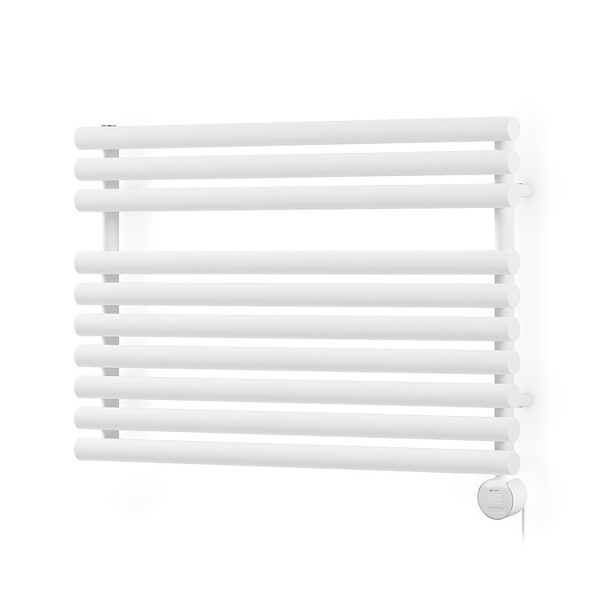 Terma Rolo Towel (Wi Fi Controlled) H590 x W900mm White Electric Towel Rail with 600w VEO Heating Element - Image 4