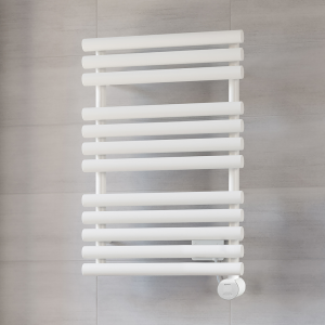 Terma Rolo Towel (Wi Fi Controlled) H755 x W520mm White Electric Towel Rail with 400w VEO Heating Element