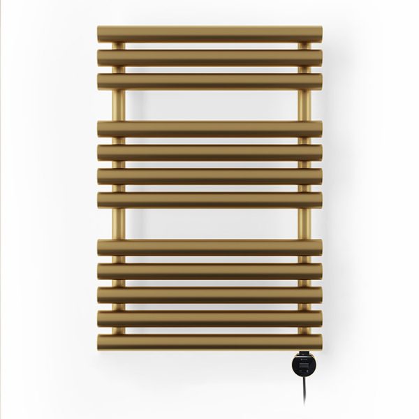 Terma Rolo Towel (Wi Fi Controlled) H755 x W520mm Brass Electric Towel Rail with 400w VEO Heating Element - Image 3