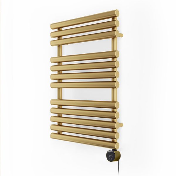 Terma Rolo Towel (Wi Fi Controlled) H755 x W520mm Brass Electric Towel Rail with 400w VEO Heating Element - Image 4