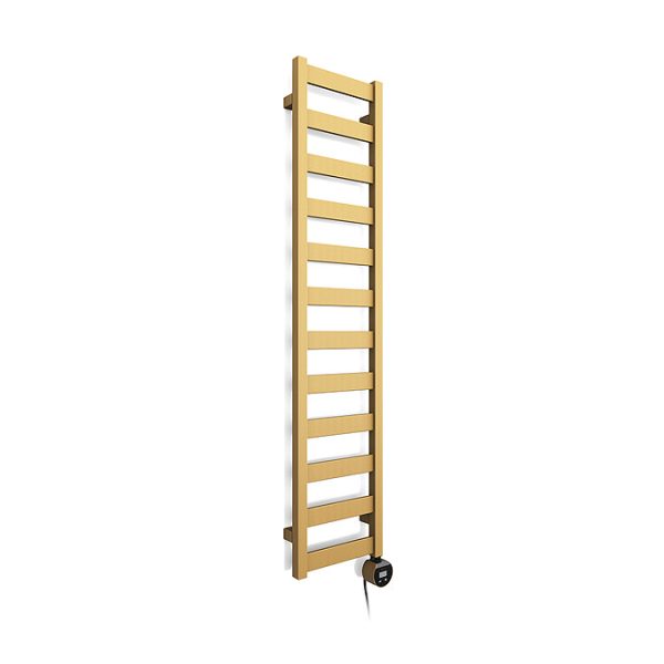 Terma Vivo (Wi Fi Controlled) H1390 x W300mm Brass Electric Towel Rail with 400w VEO Heating Element - Image 4